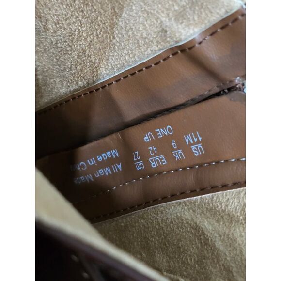 DR SCHOLLS Brown Anti-Odor 1/2" Platform Wedge Buckle Booties Comfort 11 M - Picture 6 of 10